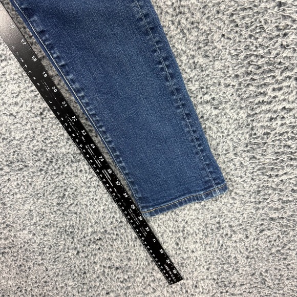 Uniqlo Selvedge Jeans Mens 31x32 Blue Dark Denim Slim Straight Faded Whiskers - Picture 10 of 15